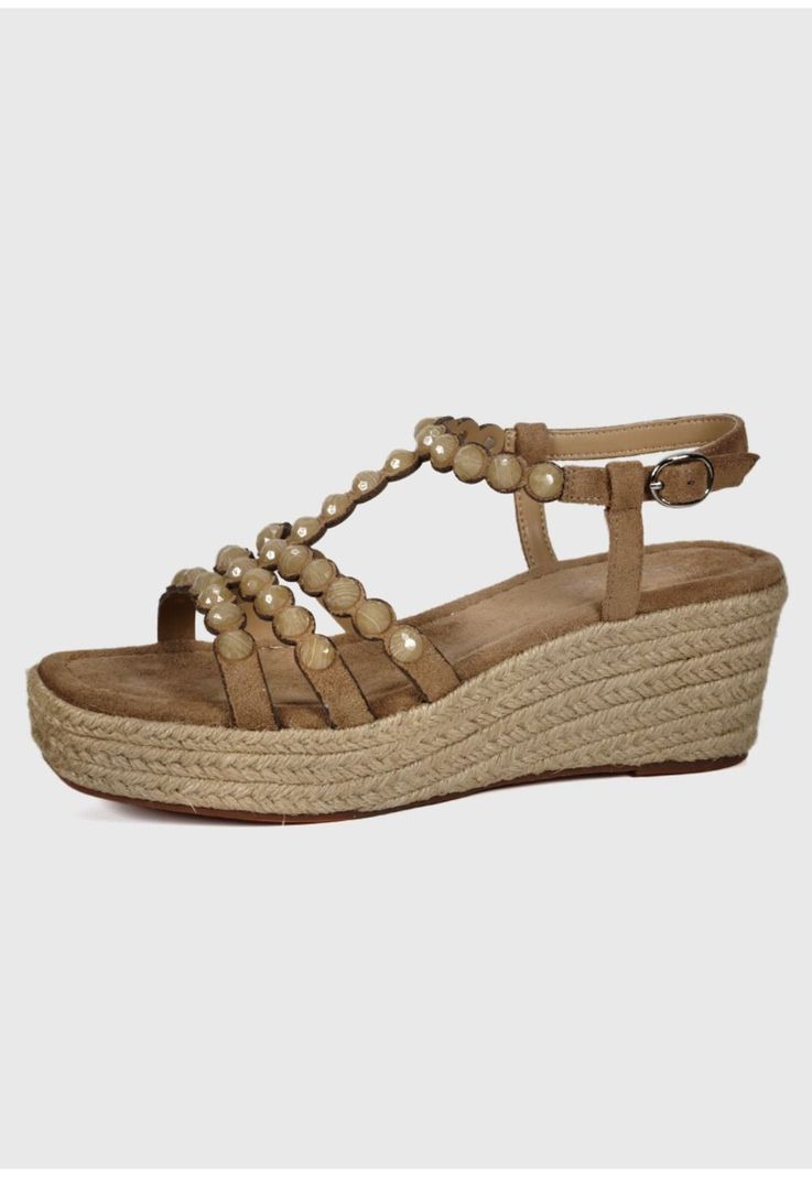 Sandalia Cuero Eunis Beige-0