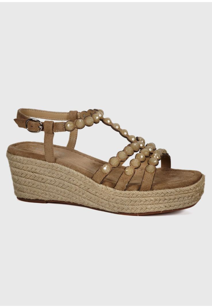 Sandalia Cuero Eunis Beige-1