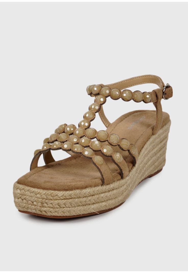 Sandalia Cuero Eunis Beige-3