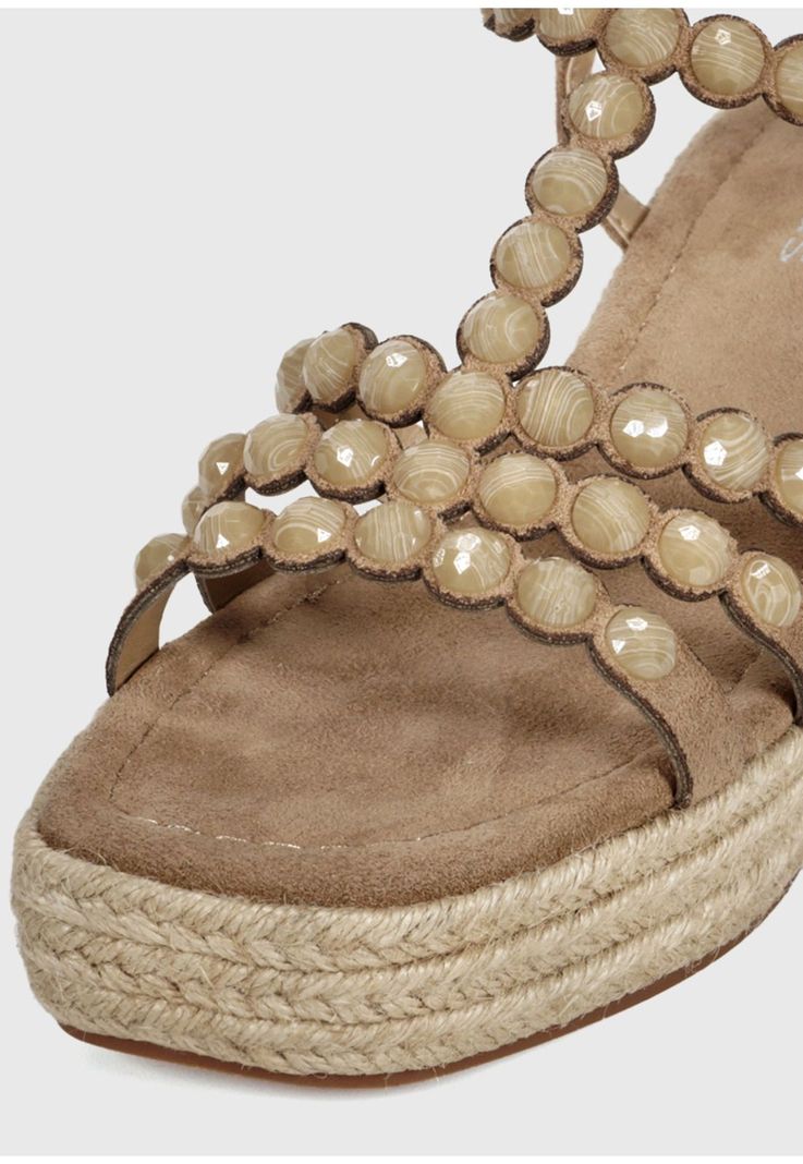 Sandalia Cuero Eunis Beige-7