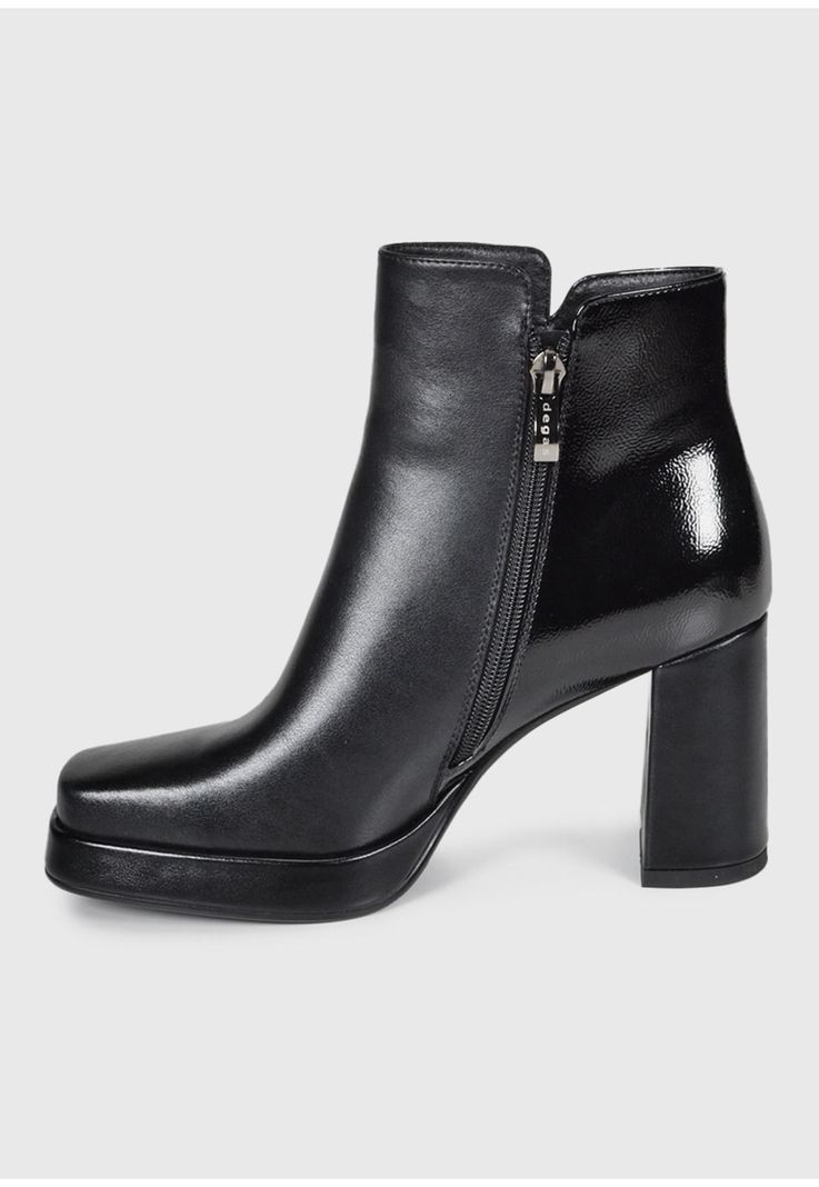 Botín Mujer Cuero Gozde Negro-5