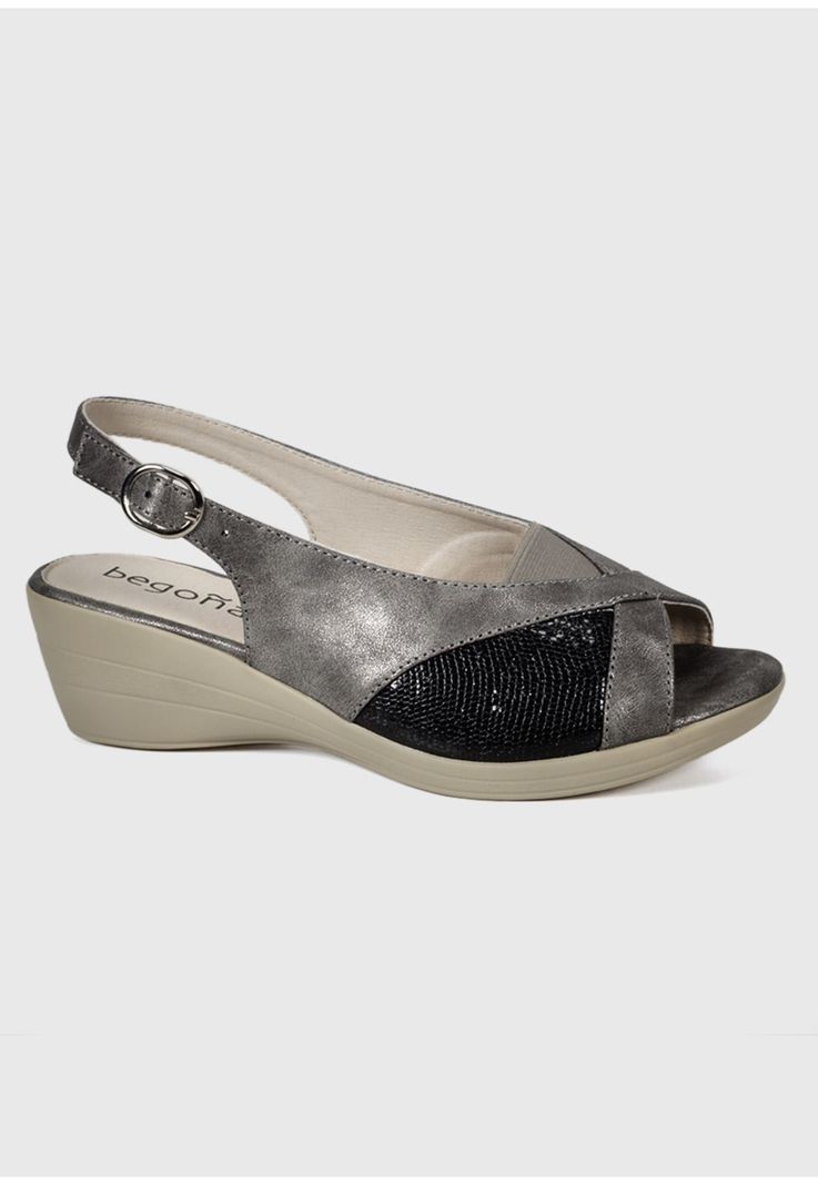 Sandalia Melba Plateado-2