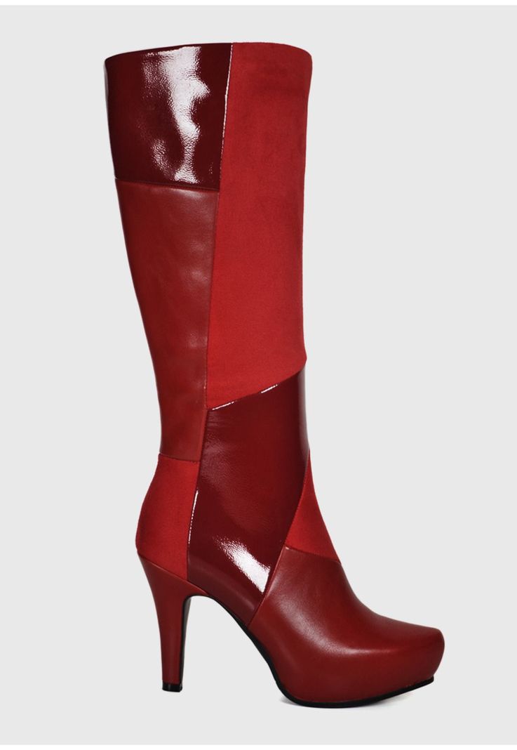 Bota Mujer Iballa Rojo -1