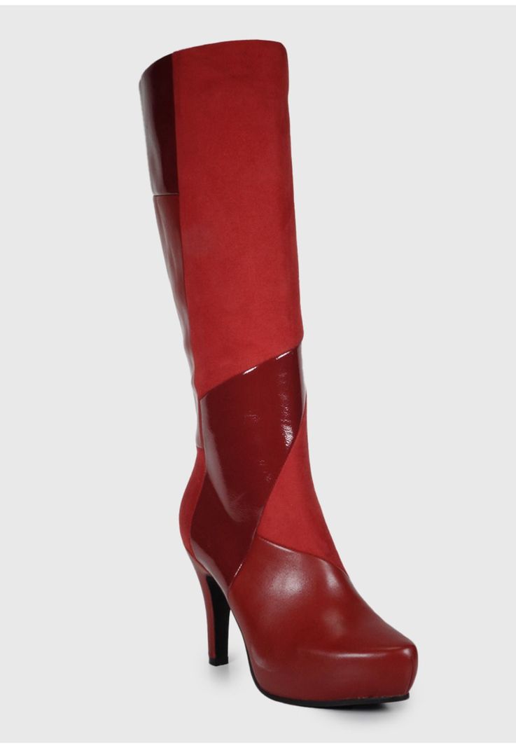Bota Mujer Iballa Rojo -3