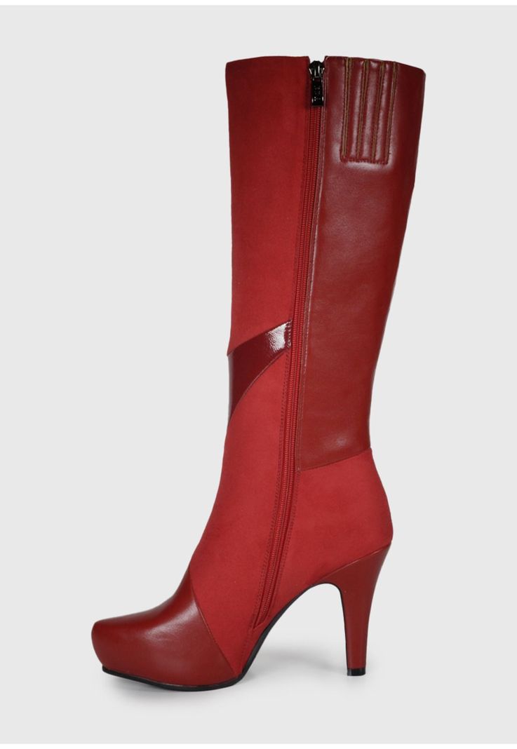 Bota Mujer Iballa Rojo -5