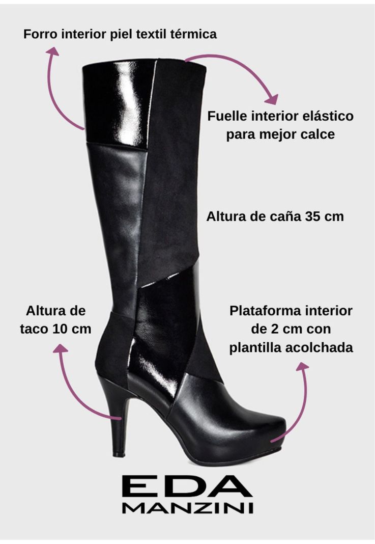 Bota Mujer Iballa Negro -2