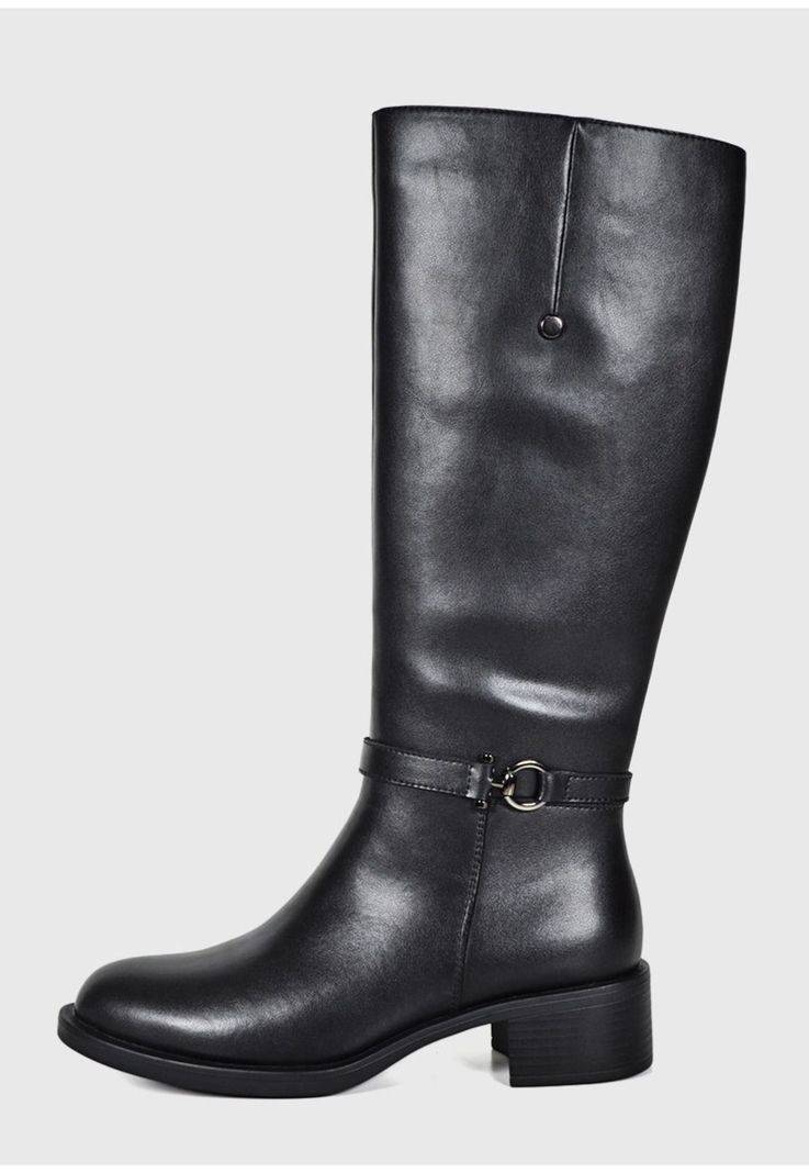 Bota Cuero Auka Negro-0