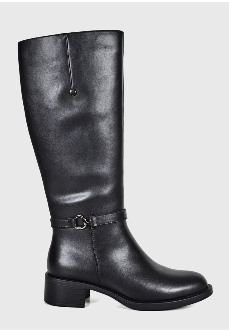 Bota Cuero Auka Negro-1