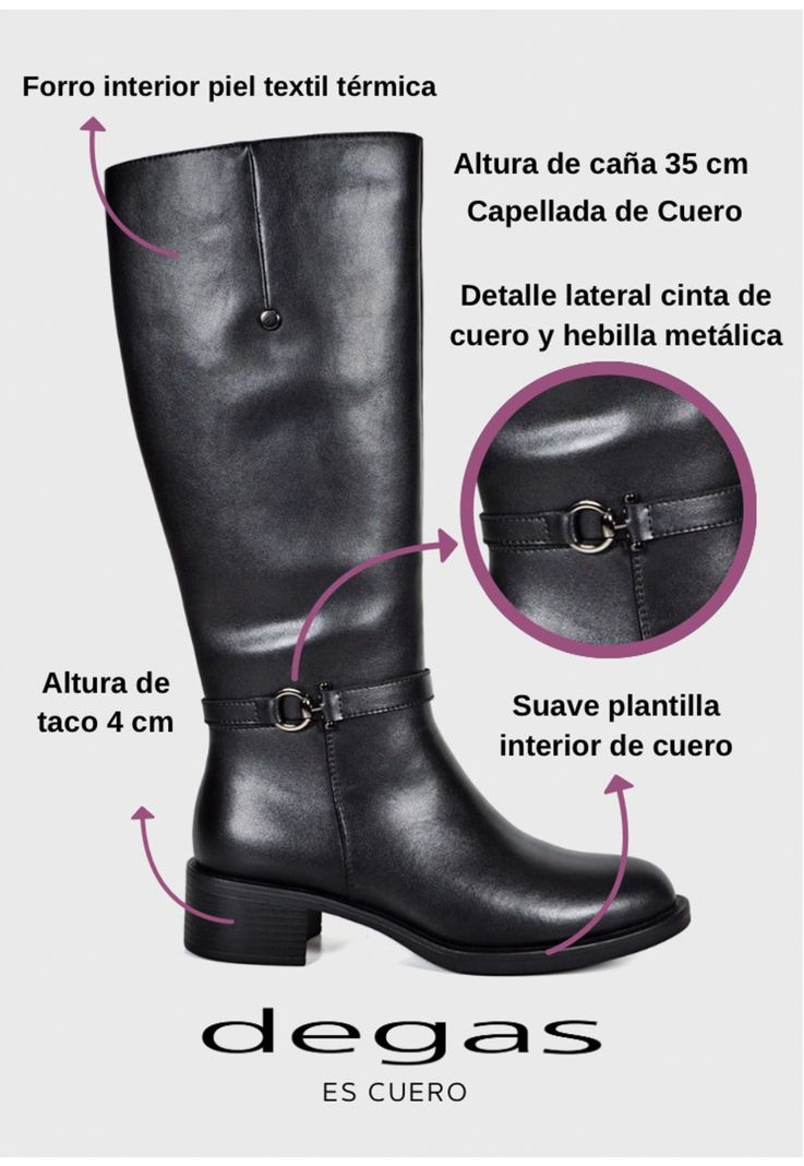 Bota Cuero Auka Negro-2