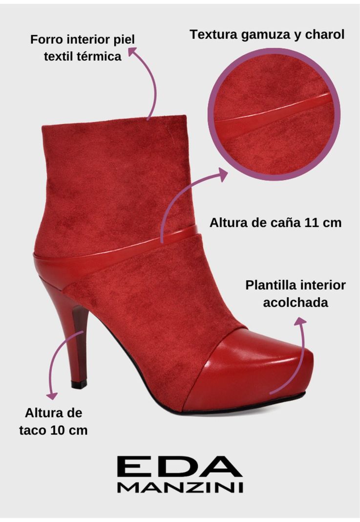 Botín Arelyn Rojo-2