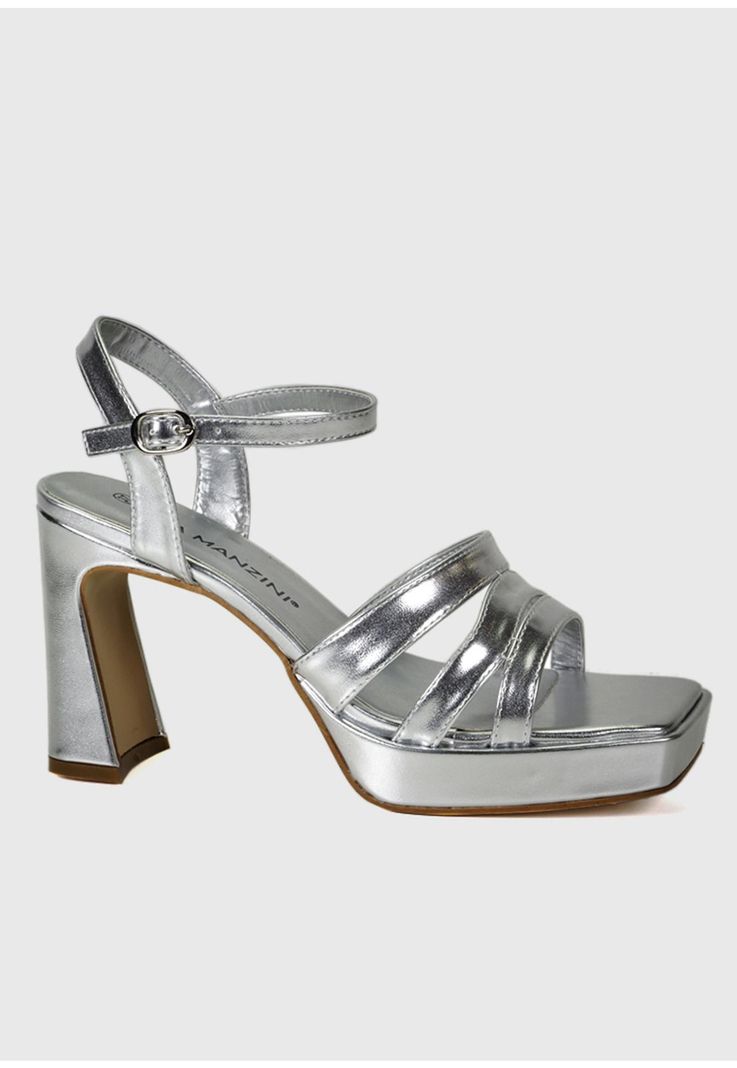 Sandalia Petral Plateado-1