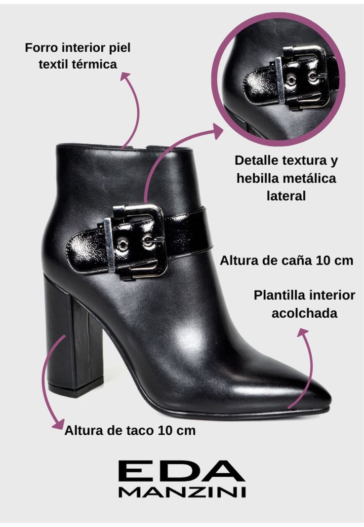 Botín Mujer Andris Negro -2