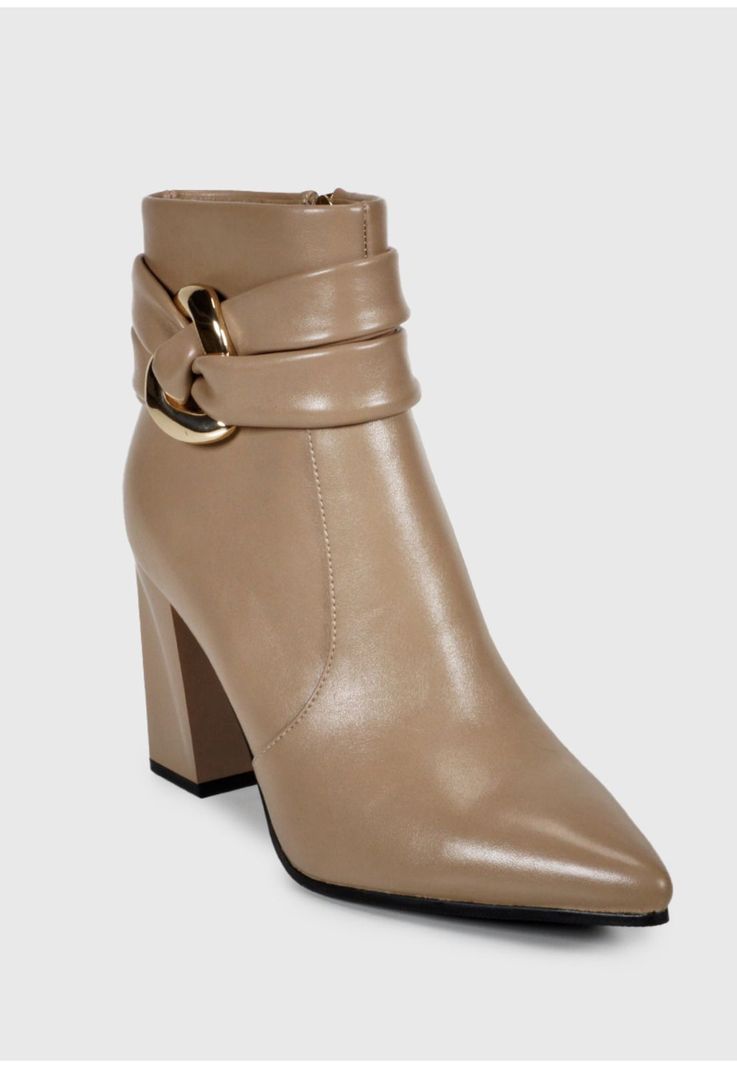 Botín Mujer Debra Beige -5
