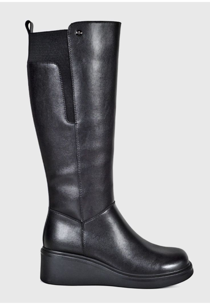 Bota Cuero Emel Negro-1