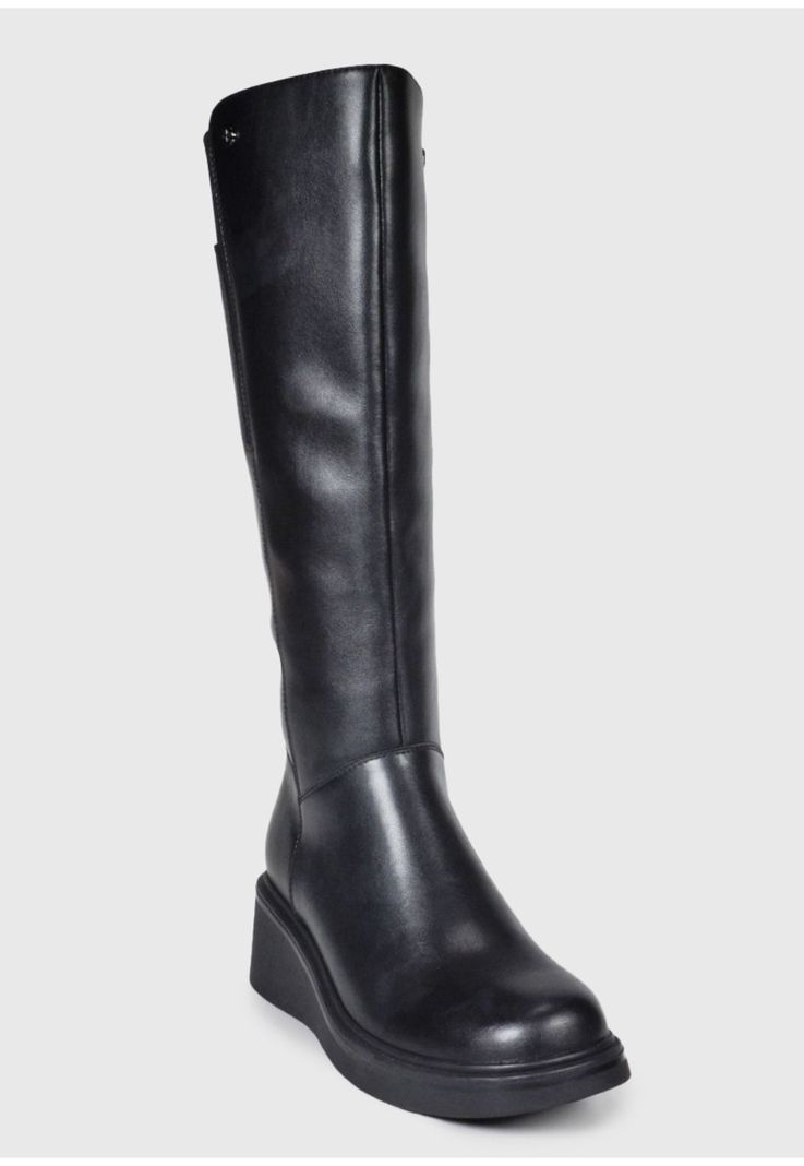 Bota Cuero Emel Negro-3