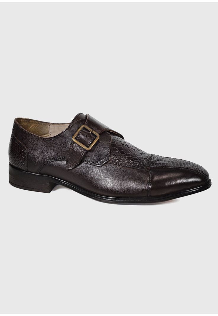 Zapato Cuero Verona Café Oscuro-1