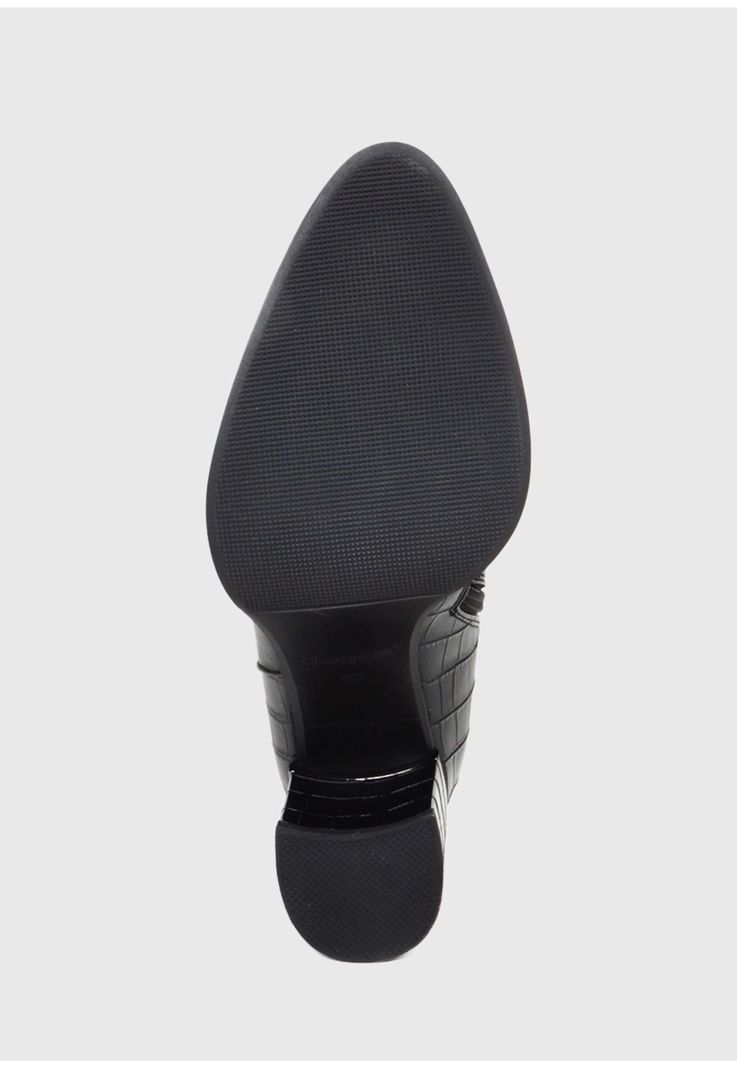 Bota Mujer Cuero Amarula Negro-7