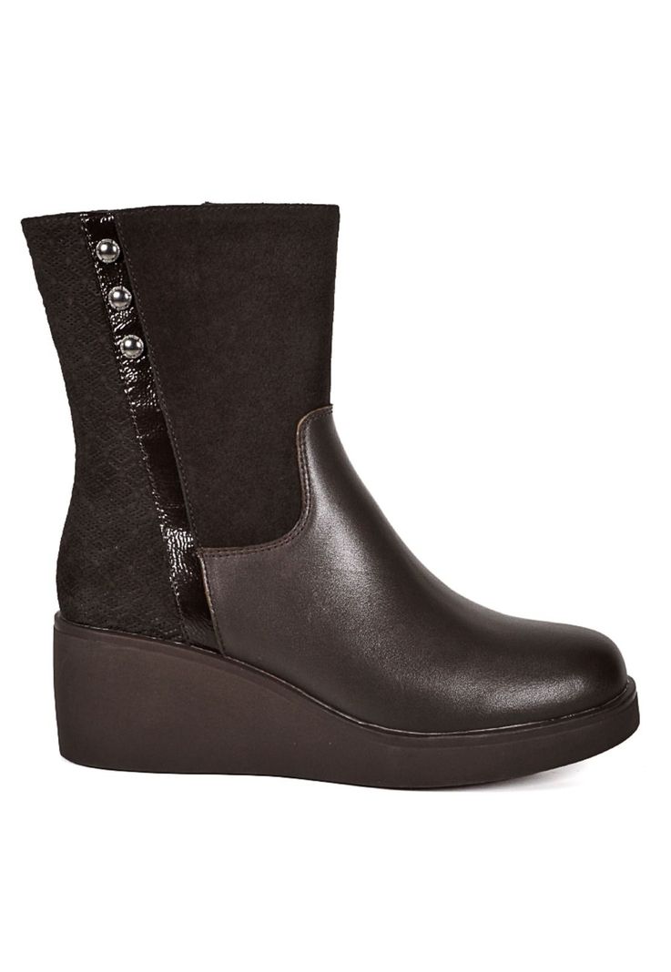 Bota Cuero Prisma Café