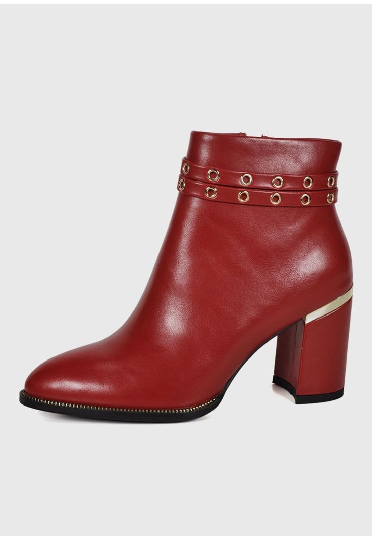 Botín Mujer Naima Rojo -1