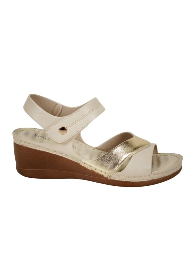 Sandalia Egeria Beige