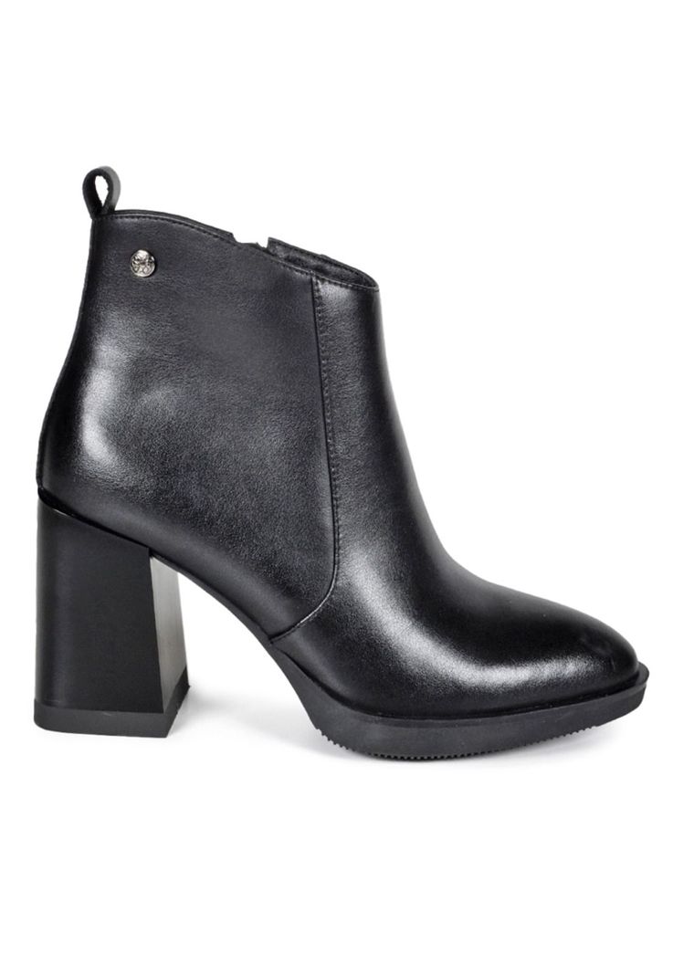 Botin Mujer Cuero Reisue Negro