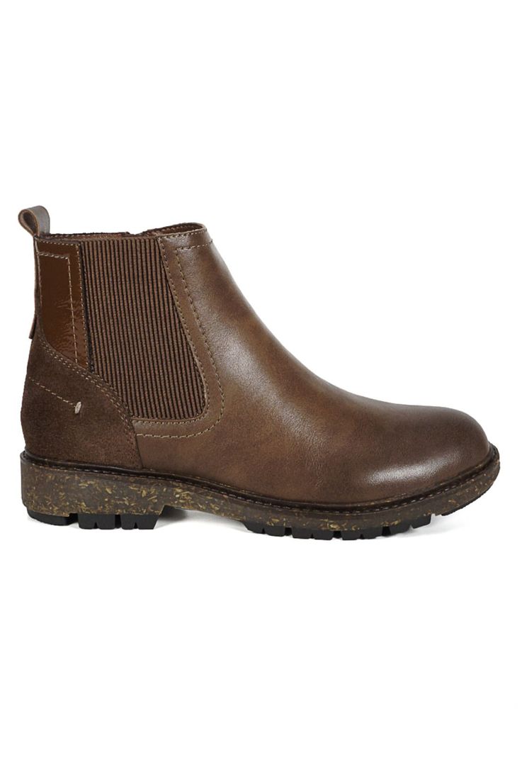 Botin Cuero Anyelina Cafe 35