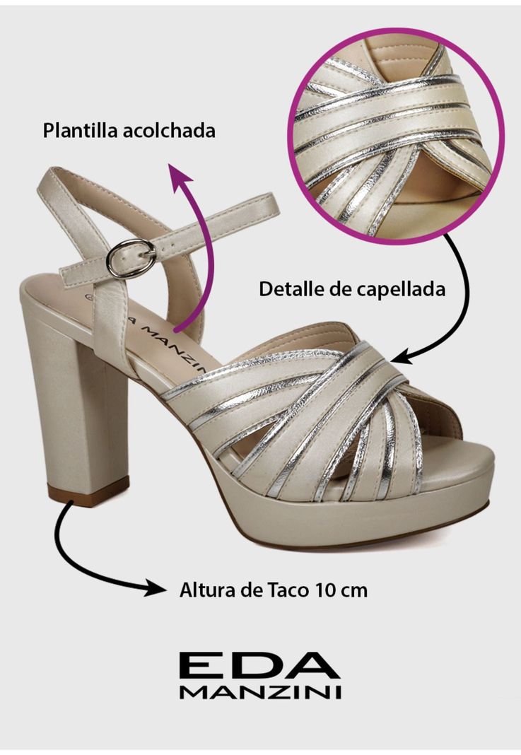 Sandalia Koruko Plateado-2