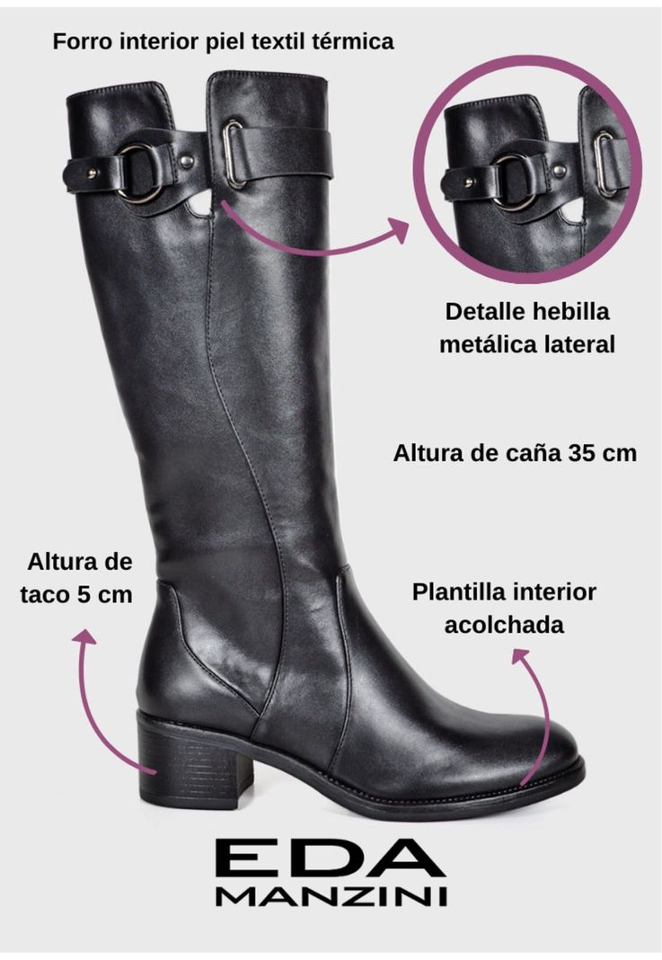 Bota Mujer Benedetta Negro -2