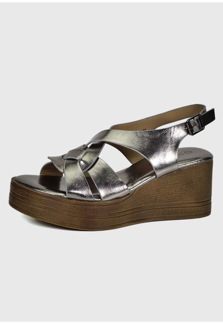 Sandalia Floriana Plateado-0