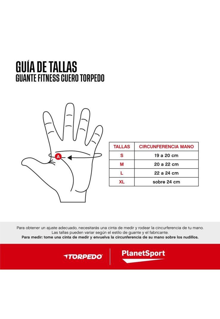 GUANTE FITNESS TORPEDO CUERO MUÑECA NG-NG -3