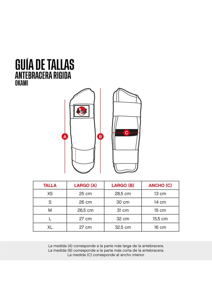 ANTEBRACERA RIGIDA OKAMI TKD BL -3