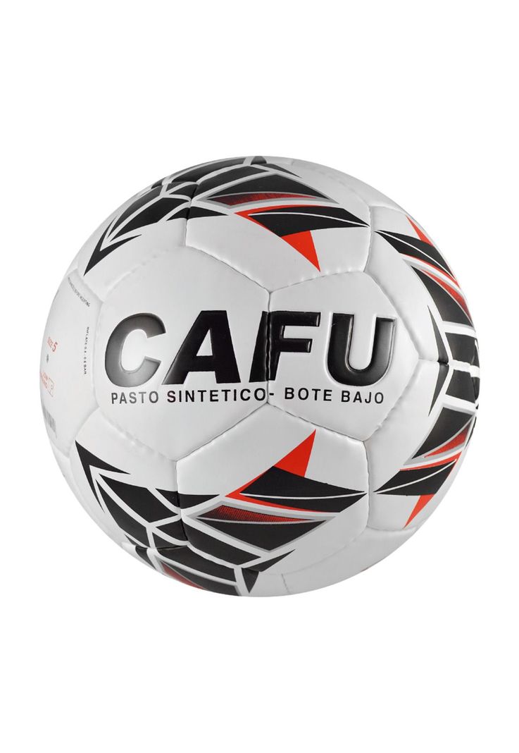 Balon Futbol Cafu Low Bounce Blanco - Negro - Rojo N°5-0