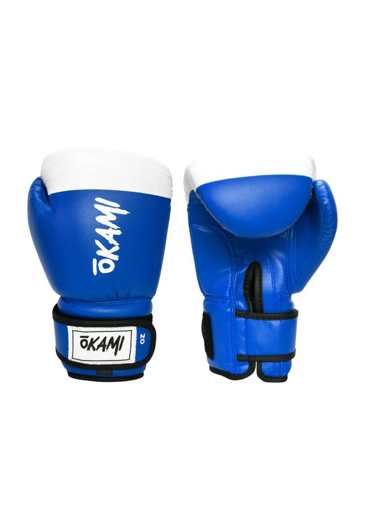 Guante Box Okami Profesional Azul Blanco-0