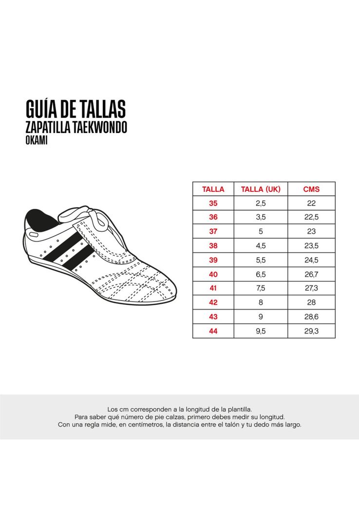 ZAPATILLA TKD OKAMI LEATHER BUF-1