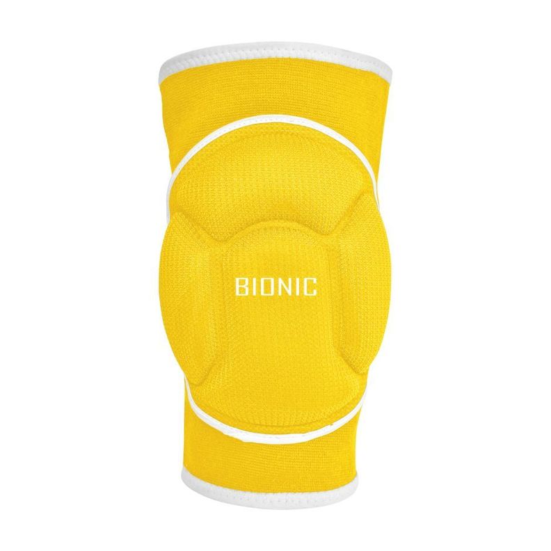 RODILLERA ELASTICADA BIONIC VOLLEY PAR AMARILLO FLUOR -0