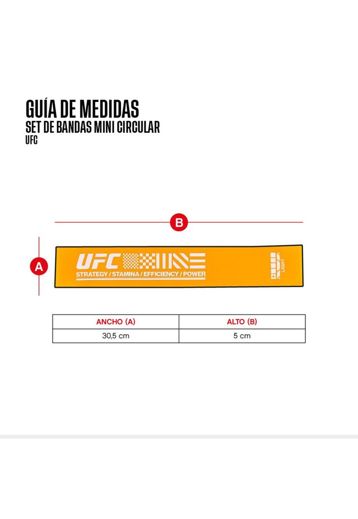 SET DE BANDAS UFC MINI CIRCULAR-5