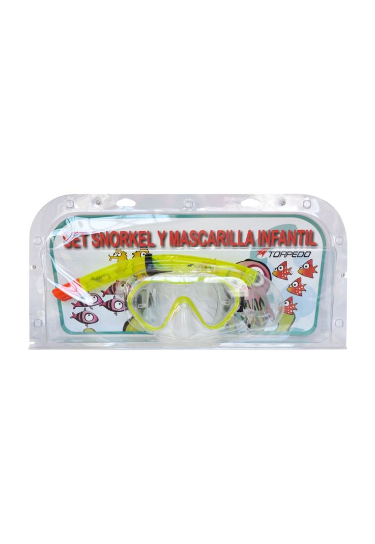 SET SNORKEL TORPEDO JUNIOR AM FLUOR-0