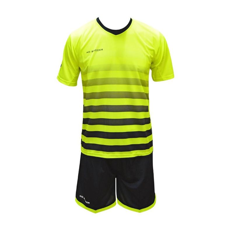 Set Camiseta + Short Ho Soccer Line Amarillo - Negro-1