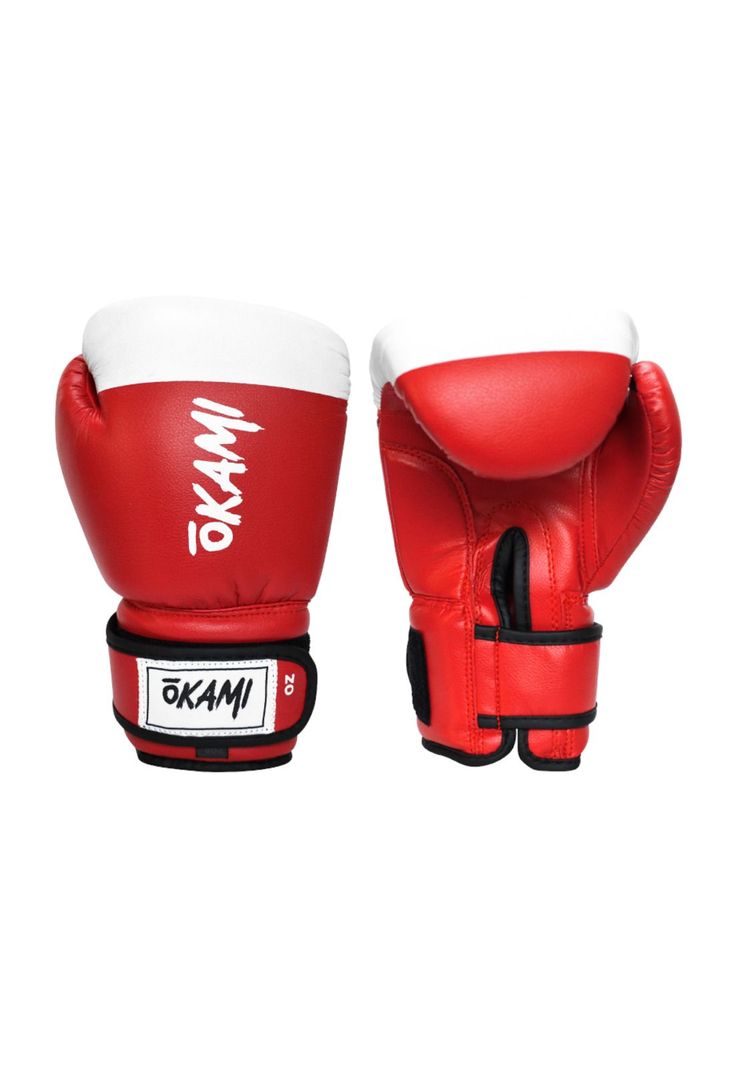 Guante Box Okami Profesional Rojo Blanco-0