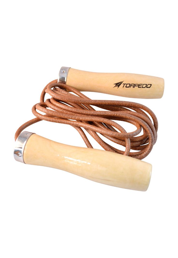 Cuerda Salto Torpedo Cuero Con Destorcedor-0