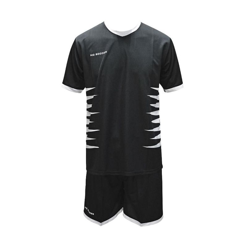 Set Camiseta + Short Ho Soccer Mega Negro - Blanco-0
