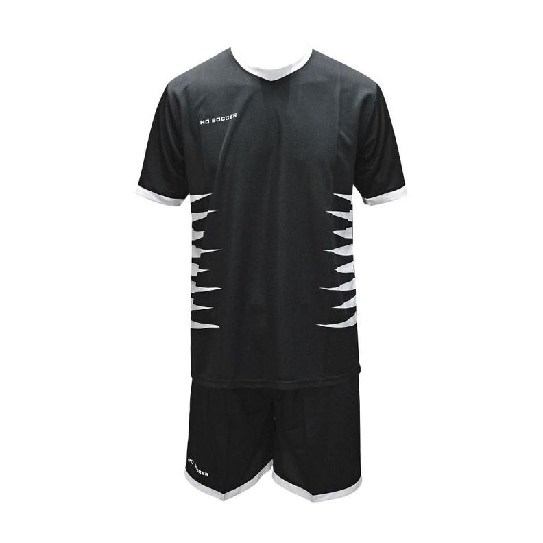 Set Camiseta + Short Ho Soccer Mega Negro - Blanco-1