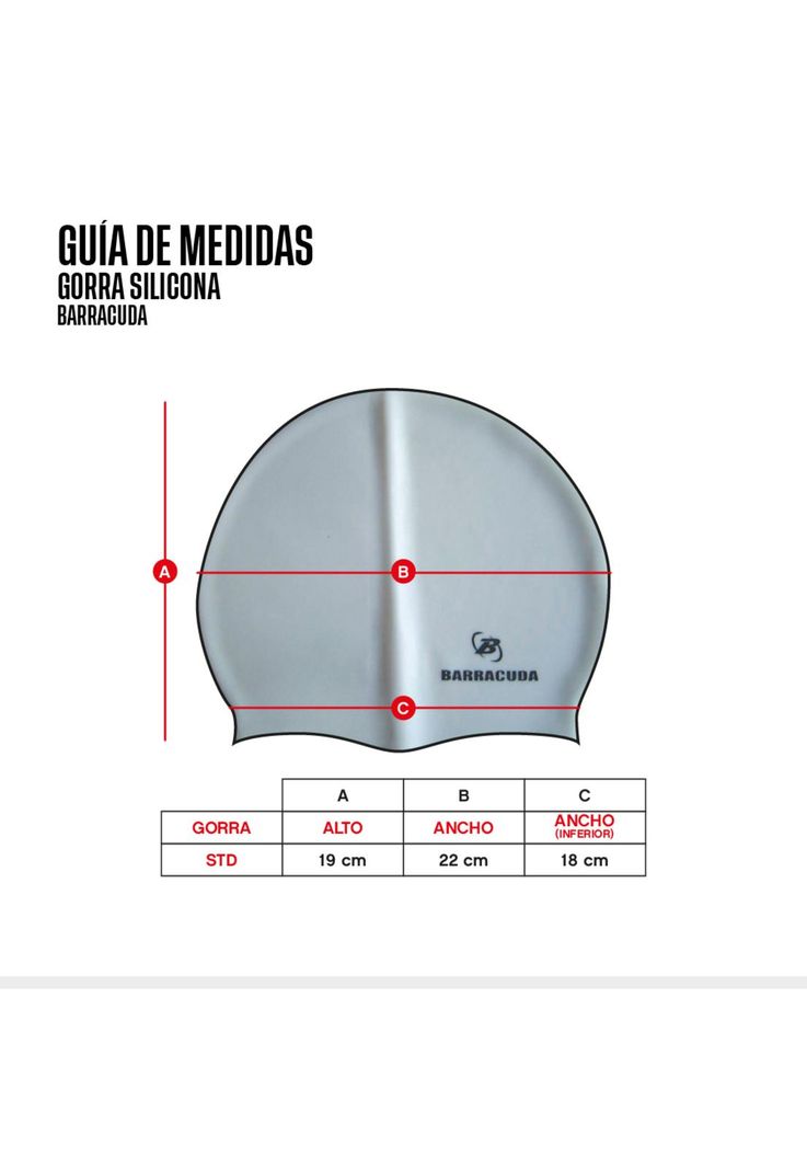 GORRA BARRACUDA SILICONA BLANCA-1