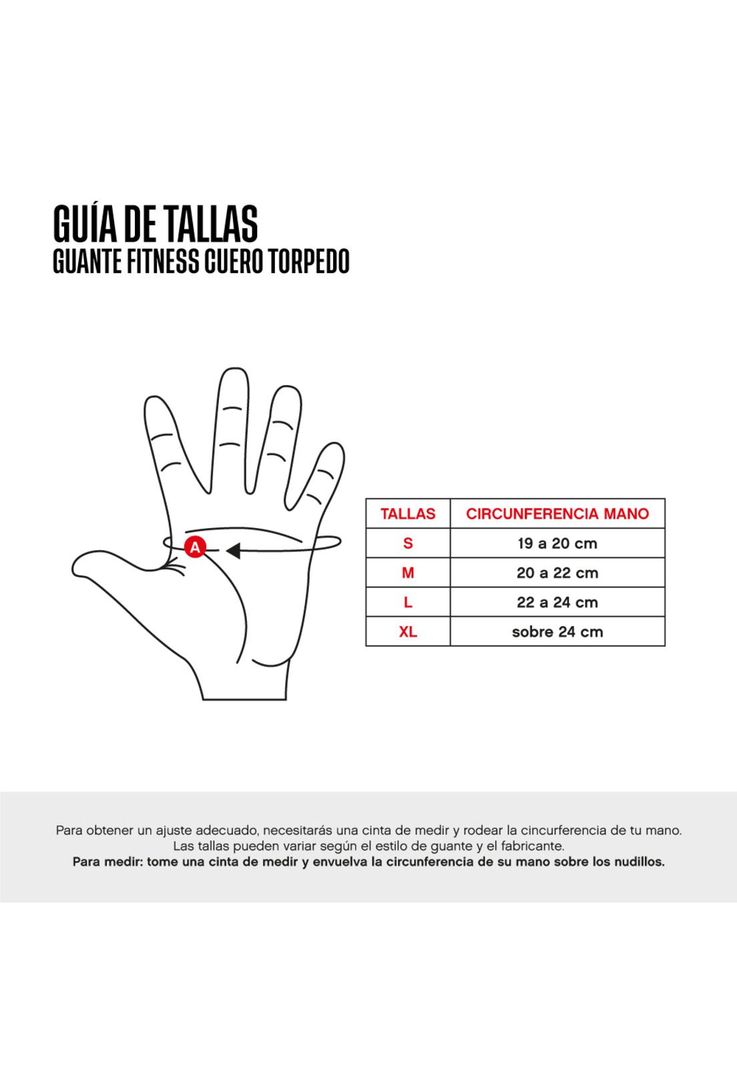 Guante Fitness Torpedo Cuero Muñeca Negro - Blanco-2
