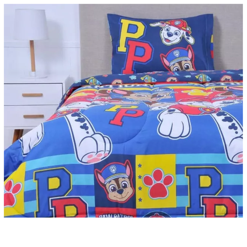 Plumón Infantil Reversible Disney Marvel Apto 1 Pl Y 1.5 Pl Paw patrol niño action-1