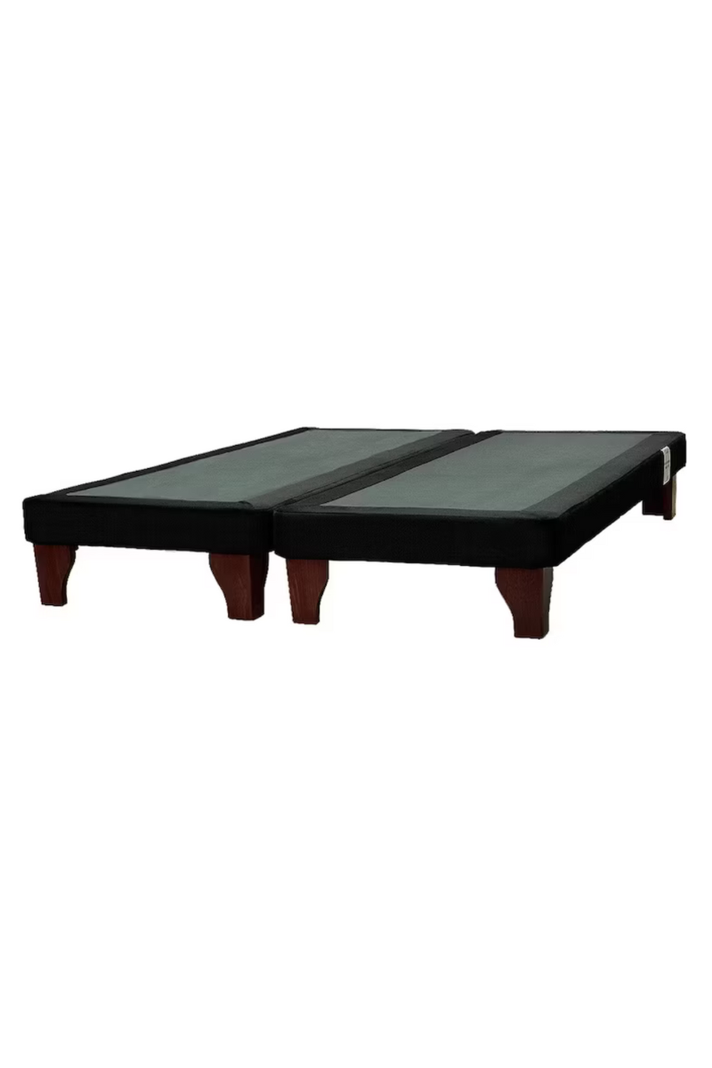 Base Cama Europea Negro Felpa 2 Plaza 150X200-0