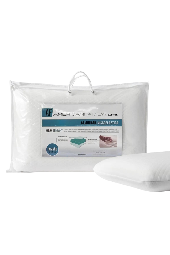 pack 2 Almohada Viscoelástica memory Cannon 40x60cm  -0