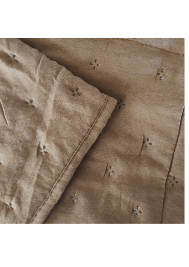 Quilt Roma King Illusions Temporada Primevera -verano Café-2