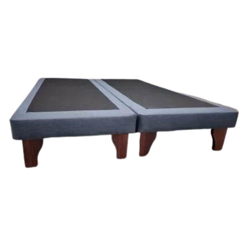 Base de Cama Europea Azul Lino King-0