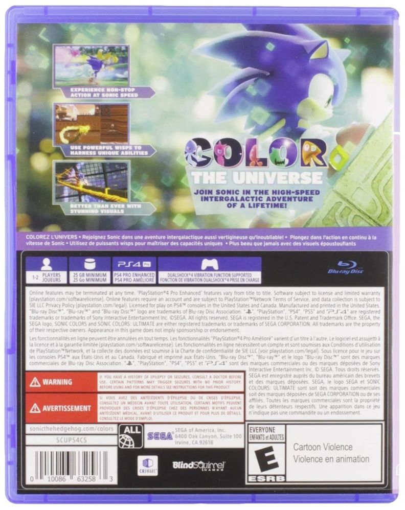 Sonic colors Ultimate - PS4 SELLADO - CH PLAYS-1